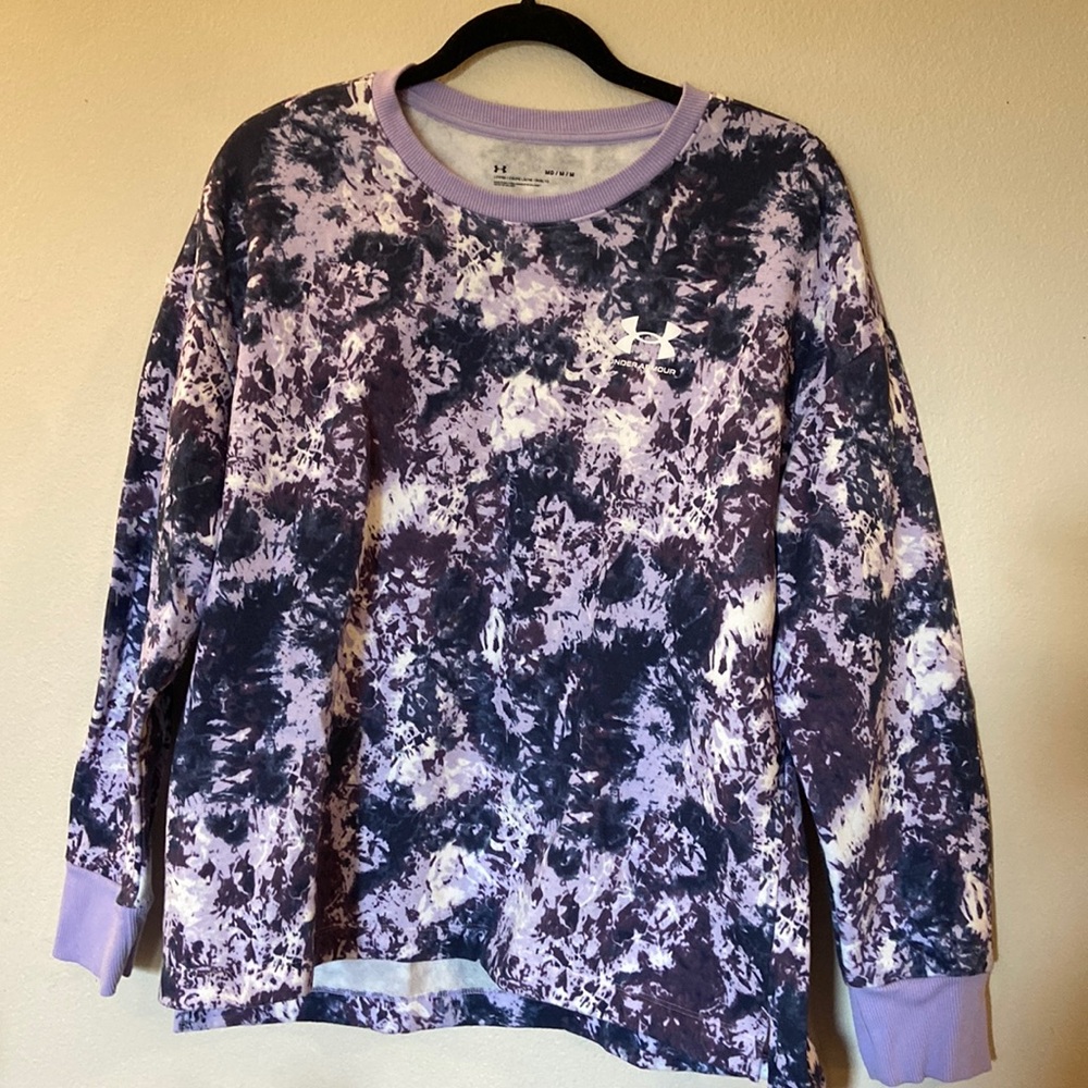 Under Armour purple crew neck sweatshirt